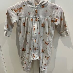 Carters woodland Kids One Piece with hood 6m
